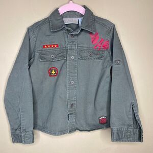 Beluga New York Toddler Lightweight Jet Pilot Green Jacket Size 5T